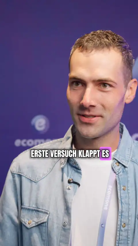 Marcel im Interview an einem Ecomone-Event